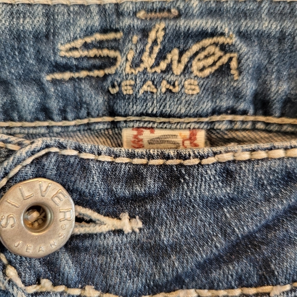 Silver Tuesday Low Rise Flare Denim Jeans - Picture 3 of 12